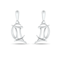 Gemini Moon-sign Earrings Catherine Best Dev Silver Drop