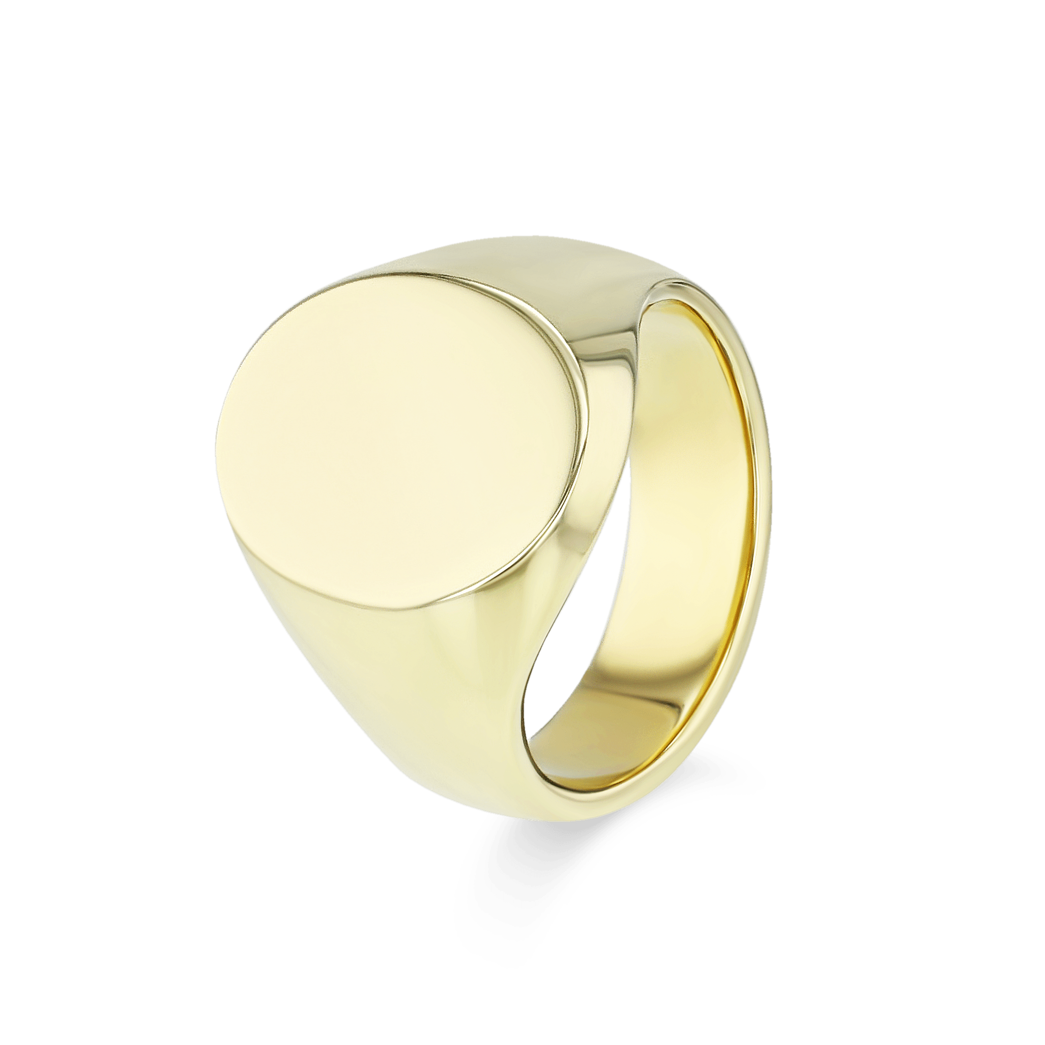 The Gentleman's Grand Oval Signet Ring in Silver or Gold Catherine Best Dev Silver