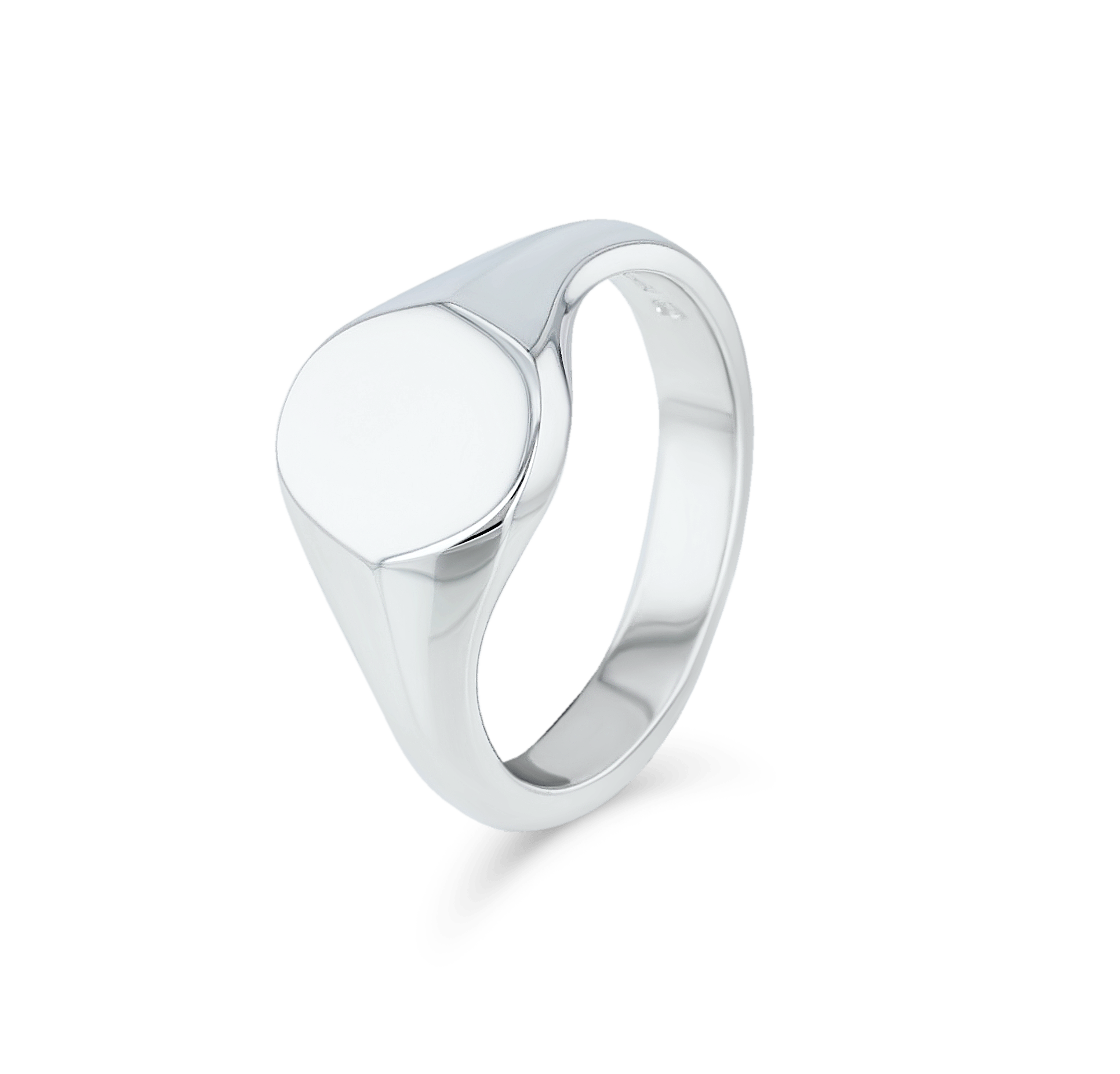 Men's Classic Oval Head Signet Ring Catherine Best Dev Silver