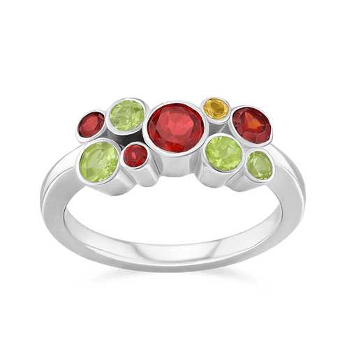 Jelly Tots Silver Ring Catherine Best Garnet 