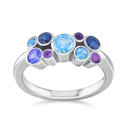 Jelly Tots Ring in Blue and Purple Catherine Best 