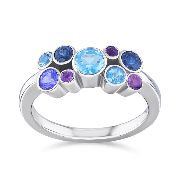 Jelly Tots Ring in Blue and Purple Catherine Best 