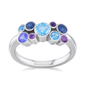 Jelly Tots Ring in Blue and Purple Catherine Best 