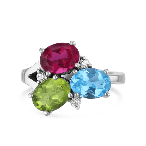 Sweetie Ring Catherine Best Peridot Topaz and Pink Tourmaline 