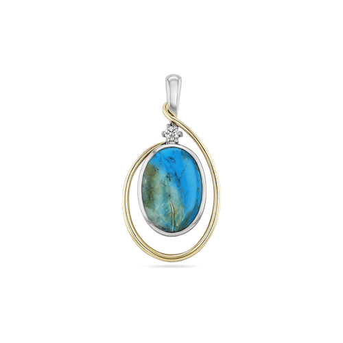 Mantaro Peruvian Opal and Diamond Pendant Catherine Best 