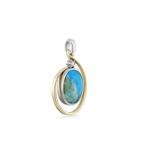 Mantaro Peruvian Opal and Diamond Pendant Catherine Best 