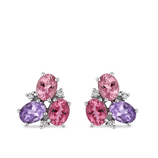 Sweetie Earrings Earring Catherine Best Amethyst and Pink Tourmaline 