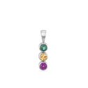 Primrose Pendant Catherine Best Dev Pendant Green Tourmaline Mandarin Garnet and Royal Purple Garnet 