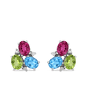 Sweetie Earrings Earring Catherine Best Peridot Topaz and Pink Tourmaline 