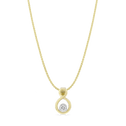 Everlasting Pendant Catherine Best Dev 18ct Yellow and White Gold Pendant on a 18