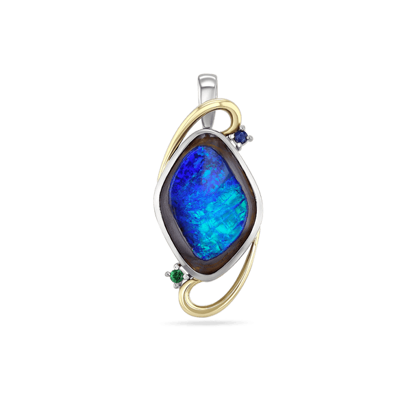 Star Struck Opal, Sapphire & Tsavorite Garnet Pendant Catherine Best 