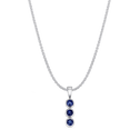 Primrose in Sapphire Catherine Best Blue Sapphires 18ctw Pendant with 18 inch Chain 