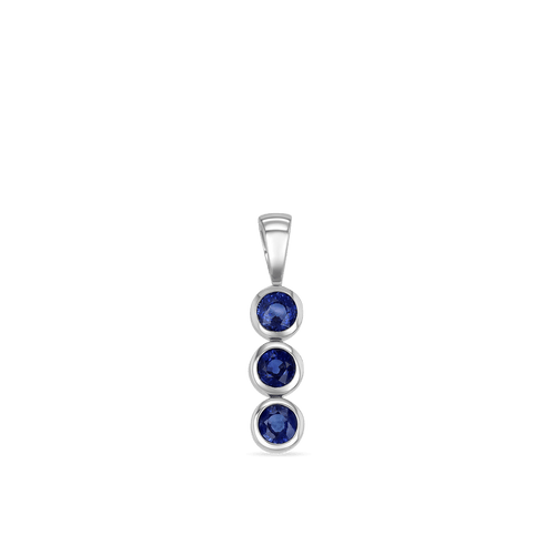 Primrose in Sapphire Catherine Best Blue Sapphires 18ctw Pendant 