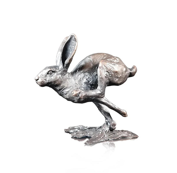 Richard Cooper Small Hare Running Bronze Sculpture Catherine Best Dev 