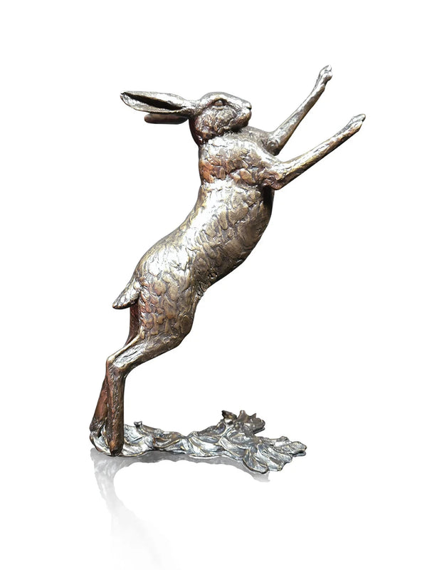 Richard Cooper Large Hare Boxing Bronze Sculpture Catherine Best Dev 
