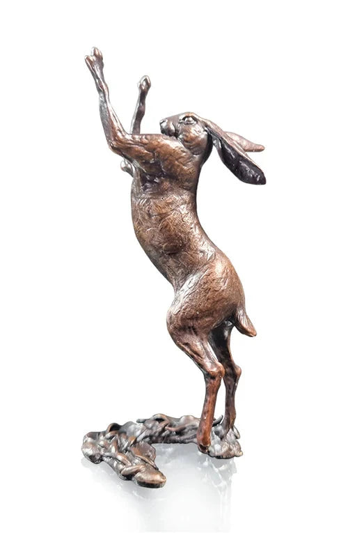 Richard Cooper Small Hare Boxing Bronze Sculpture Catherine Best Dev 
