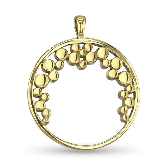 Bubbles Pendant - 9ct Yellow Gold Catherine Best 