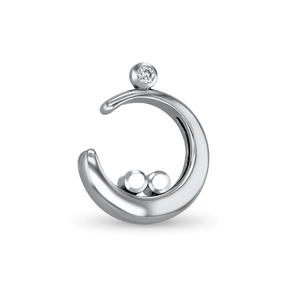 Cradle of Love Pendant - 9ct White Gold - With Chain Catherine Best 