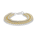 Lockdown I Silver and Black Alligator Bracelet
