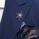 Starburst Silver and Cubic Zirconia Tie Pin Catherine Best Dev 