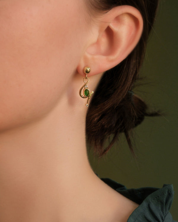 Waves Emerald Earrings Catherine Best 