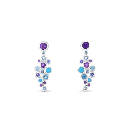 Jelly Tots Silver Earrings