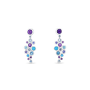 Jelly Tots Silver Earrings