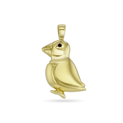 George The Puffin Pendant Catherine Best 18ct Yellow Gold Pendant 