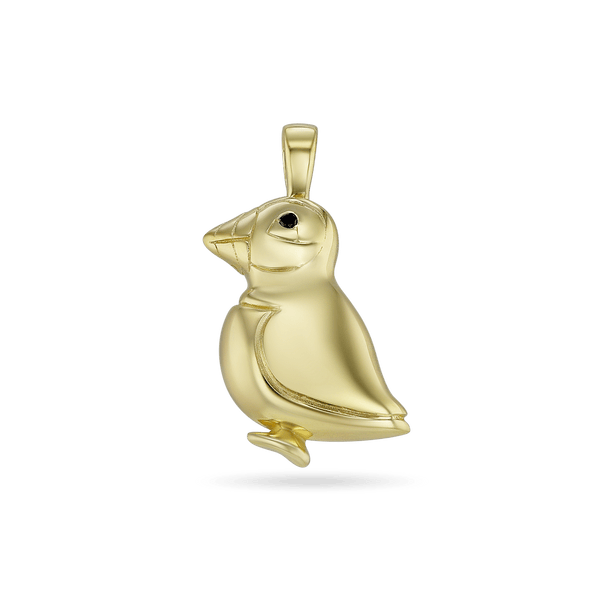 George The Puffin Pendant Catherine Best 9ct Yellow Gold Pendant 