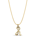 Initial R Love Letter Pendant Catherine Best Dev 9ct Yellow Gold Pendant on a 18