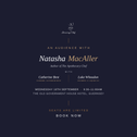An Audience With Natasha MacAller