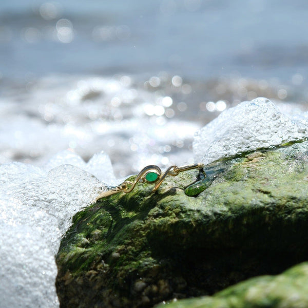 Waves Emerald Bangle Catherine Best 