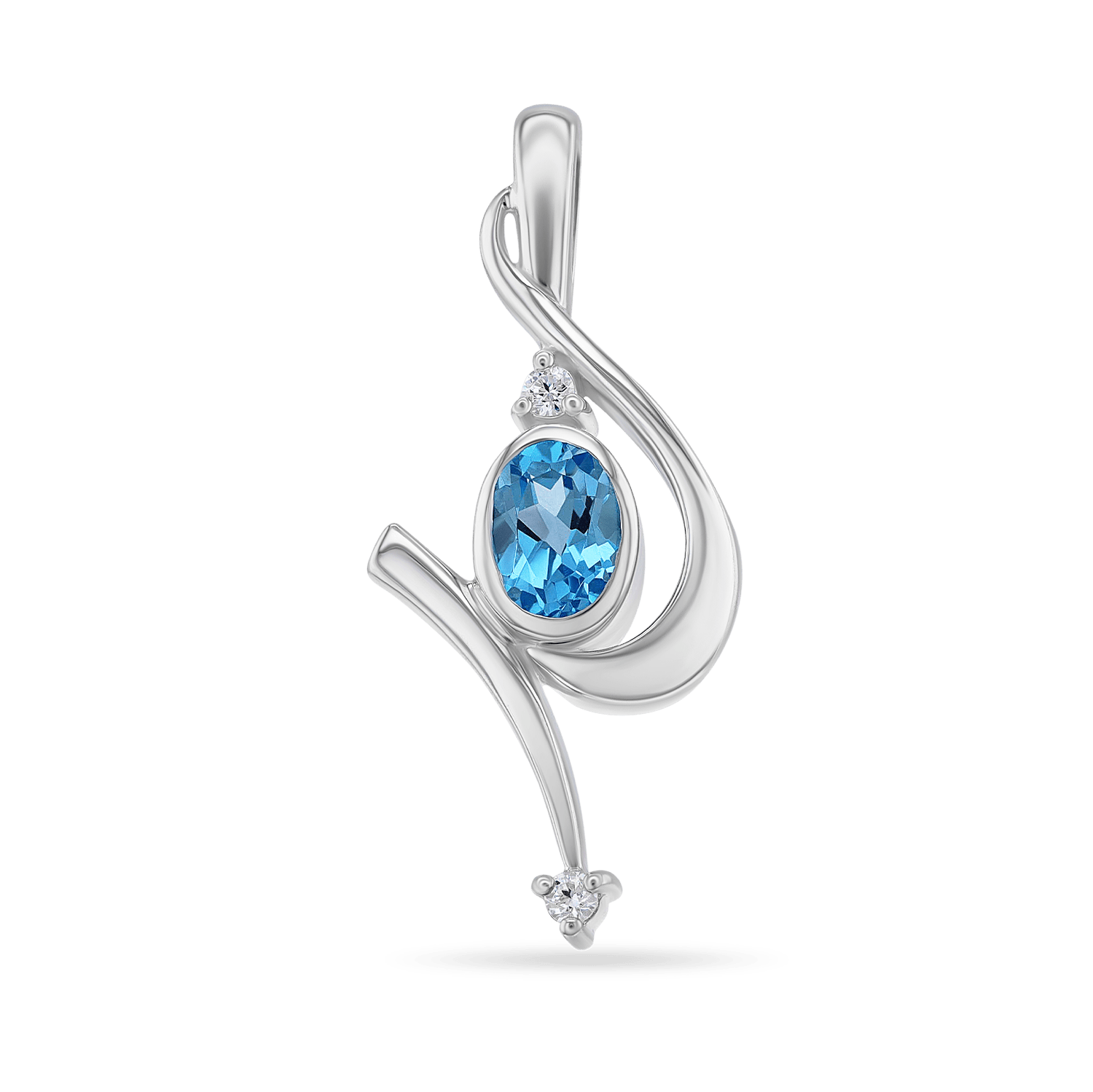 Chords of Love Pendant Catherine Best Blue Topaz Pendant 