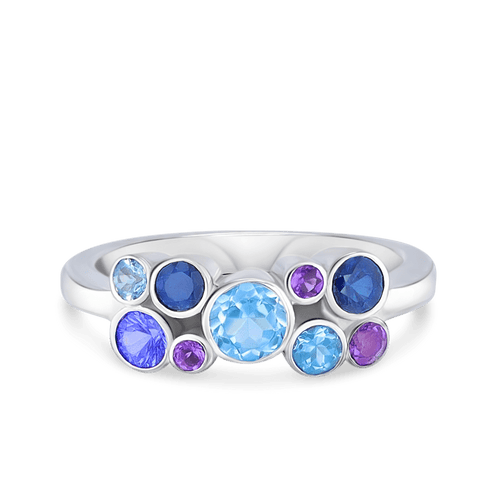 Jelly Tots Ring in Blue and Purple Catherine Best 