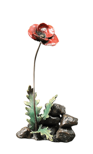Richard Cooper Personalised Poppy Bronze Sculpture Catherine Best Dev 
