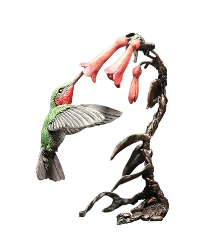 Richard Cooper Hummingbird Solid Bronze Sculpture Catherine Best Dev 