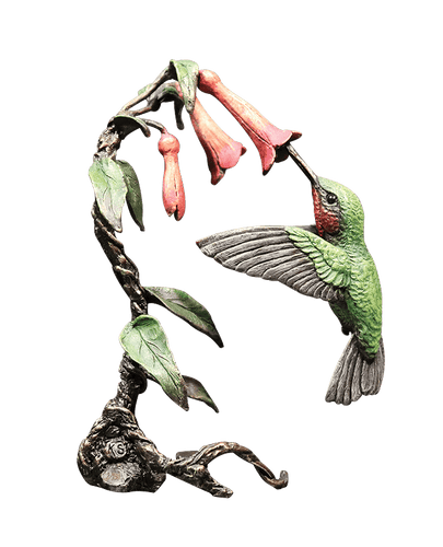 Richard Cooper Hummingbird Solid Bronze Sculpture Catherine Best Dev 