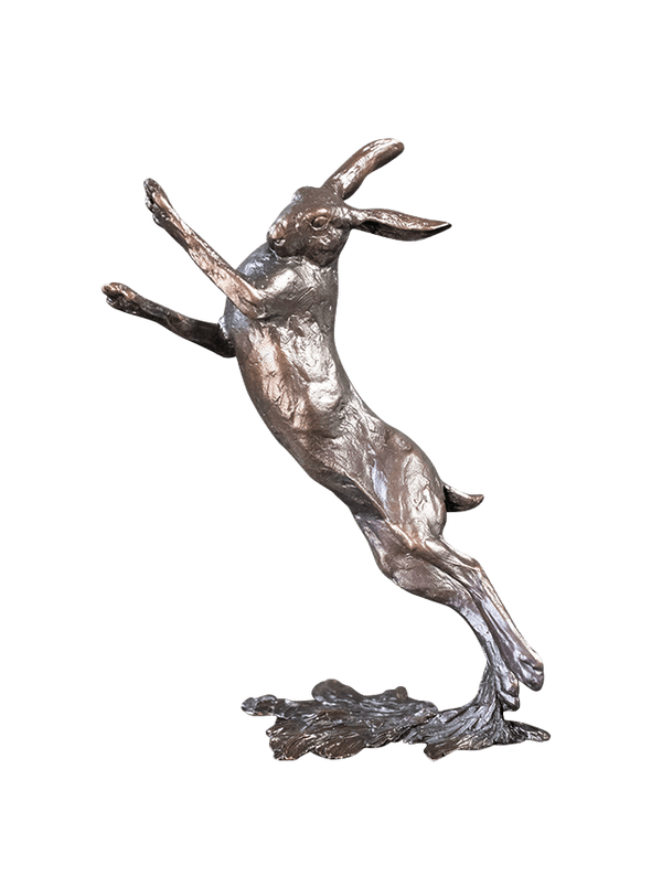 Richard Cooper Medium Hare Boxing Bronze Sculpture Catherine Best Dev 