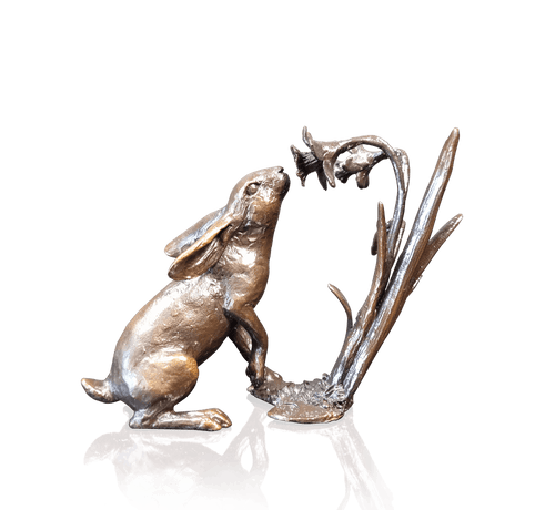 Richard Cooper Hare with Daffodils Bronze Sculpture Sculptures & Statues Catherine Best 