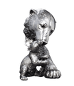 Richard Cooper Polar Bear and Cub Nickel Resin Sculpture Catherine Best Dev 