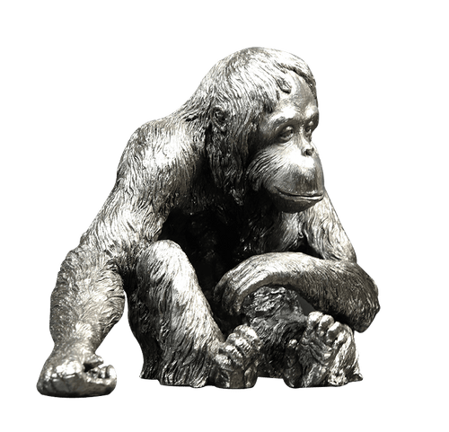 Richard Cooper Orangutan Nickel Resin Sculpture Catherine Best Dev 