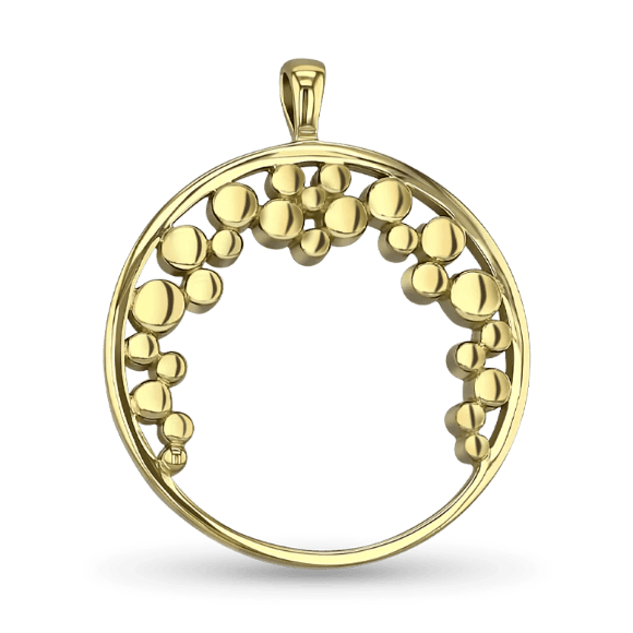 Bubbles Pendant - 9ct Yellow Gold Catherine Best 