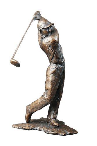 Richard Cooper Golfer Bronze Sculpture Catherine Best Dev 