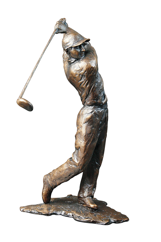 Richard Cooper Golfer Bronze Sculpture Catherine Best Dev 