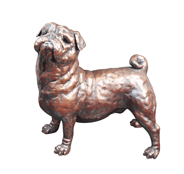 Richard Cooper Large Pug Bronze Sculpture Catherine Best Dev 