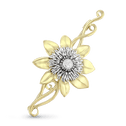Clematis Empress Brooch Catherine Best Dev 18ct Yellow and White Gold 