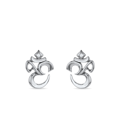 Om 2025 gold earrings