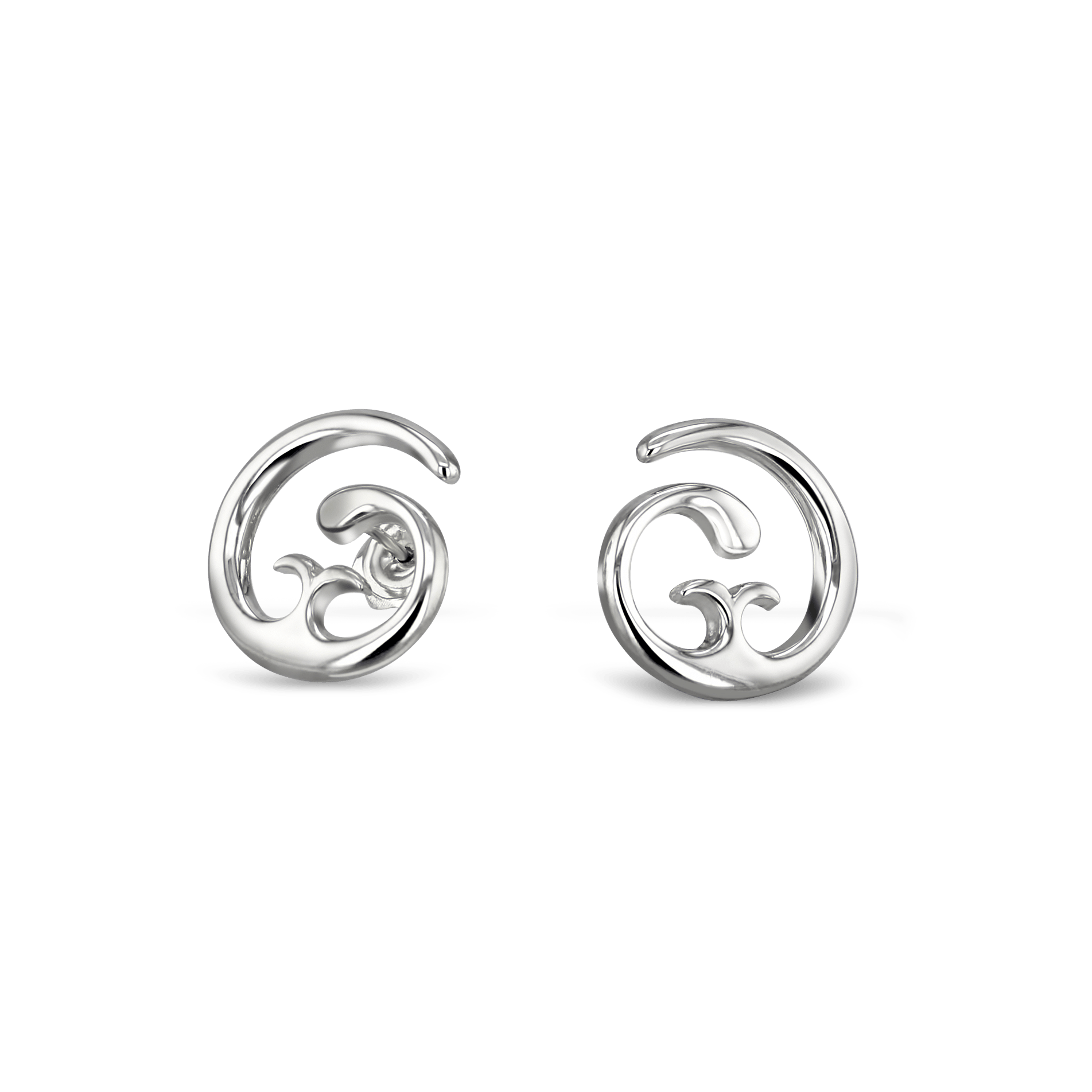 Splash Earrings Catherine Best Dev Post & Scroll Fittings 