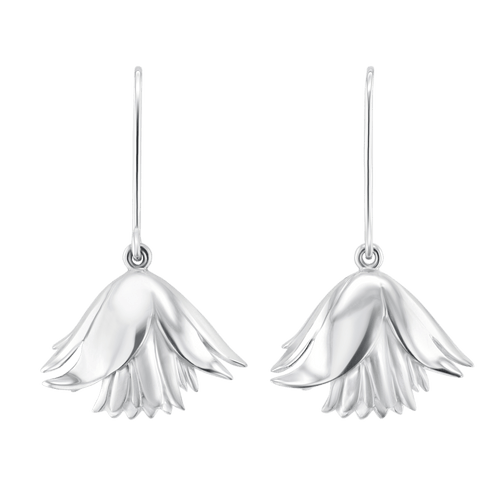 Clematis Bluebird Silver Earrings Catherine Best