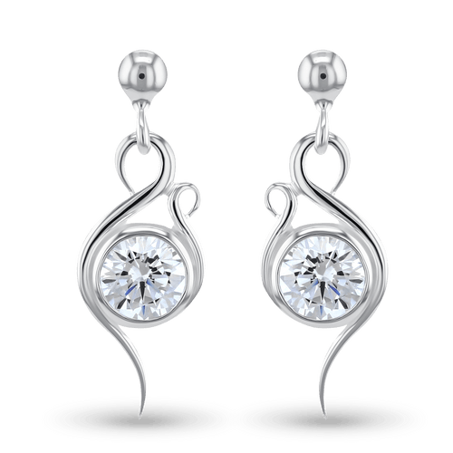Silver flamingo earrings on sale